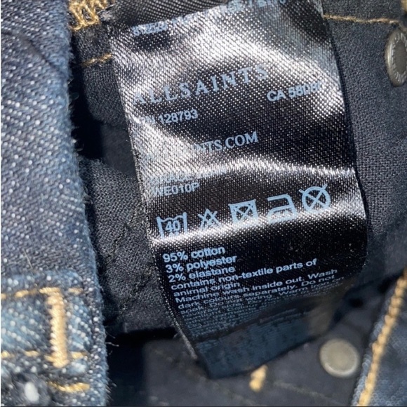 All Saints grace skinny jeans in indigo blue Size 27 Sold Out ! - Picture 12 of 16